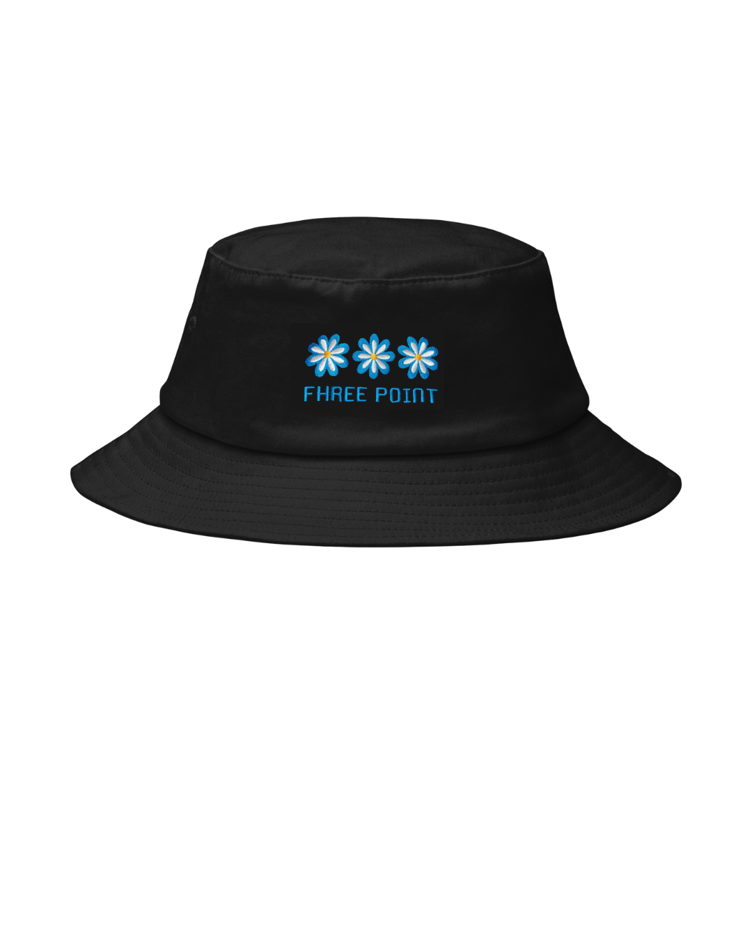 Blue Cineraria Old School Bucket Hat