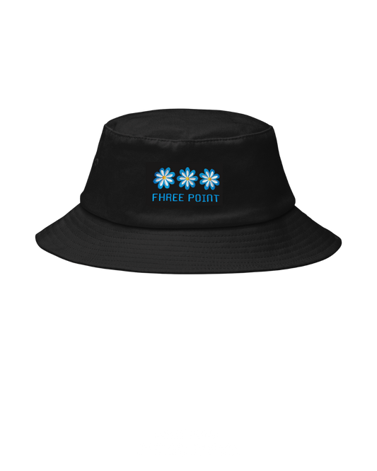 Blue Cineraria Old School Bucket Hat